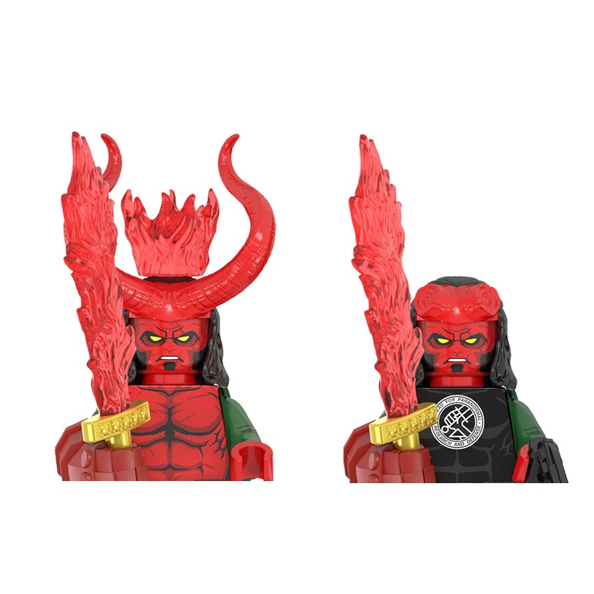Lego Building Blocks - WM2422 WM2421 Hellboy Building Block Mini