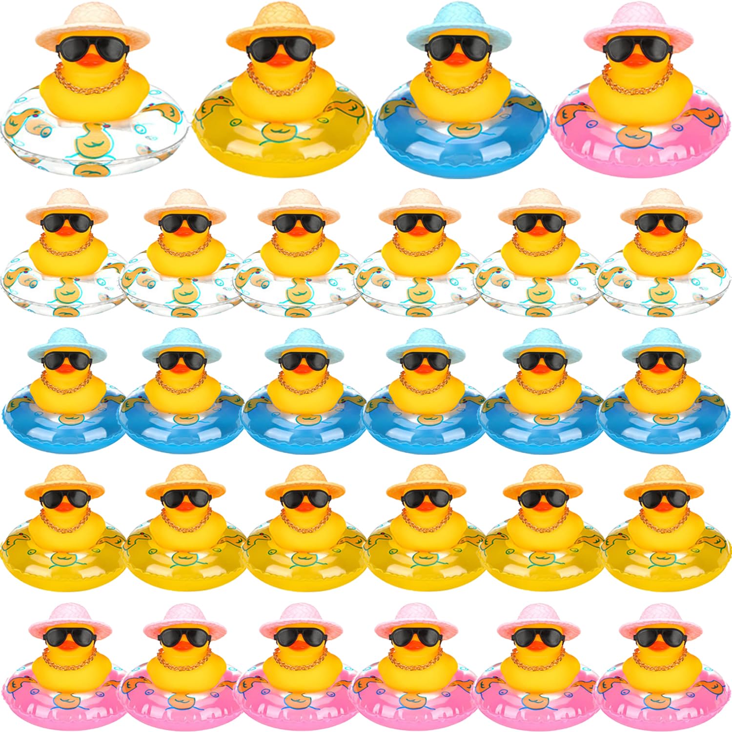 Rubber Duck Bath - 6-36 Set Mini Rubber Ducks in