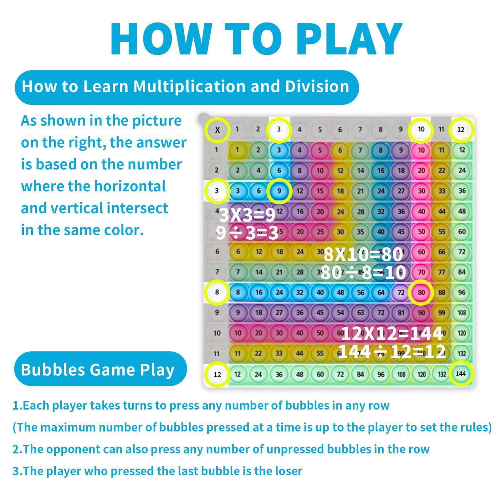 Multiplication Push Button Boa - Kids Toys Learning 评论和价格