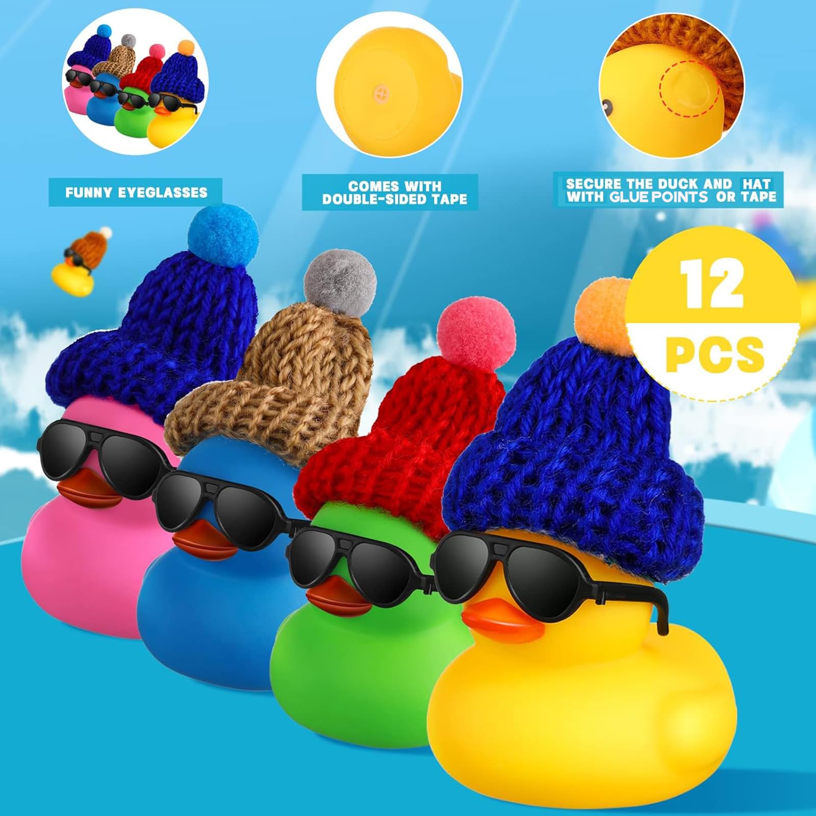 Mini Rubber Ducks with Sunglas - Rubber Duck Bath 评论和价格