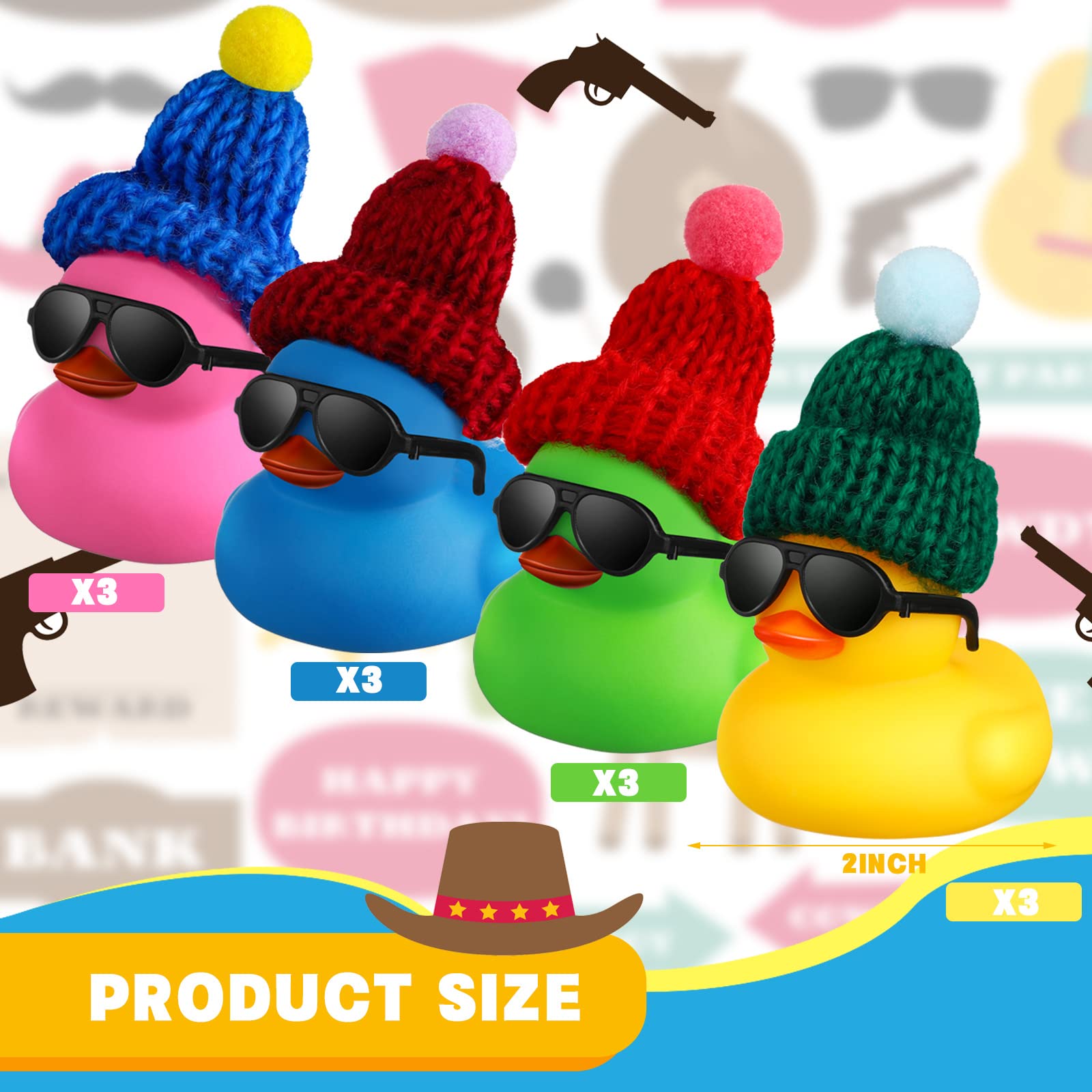 Mini Rubber Ducks with Sunglas - Rubber Duck Bath 评论和价格
