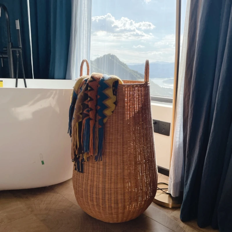 Rattan Storage Basket Large Ca - Kids Yoga Toys 评论和价格