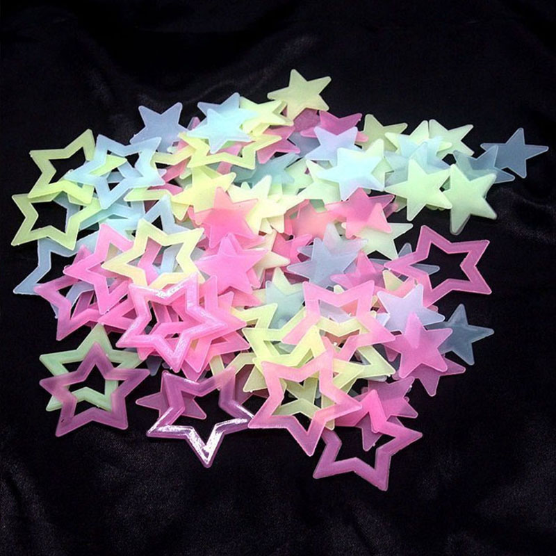 1 Pack Luminous Star Wall Stic - Glow In Dark Stars 评论和价格