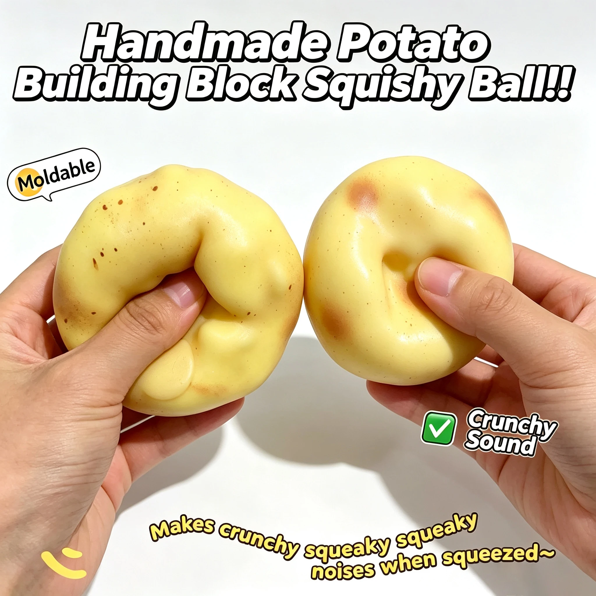 Crunchy Potato Squishy Stress  - Kids' Toy 评论和价格