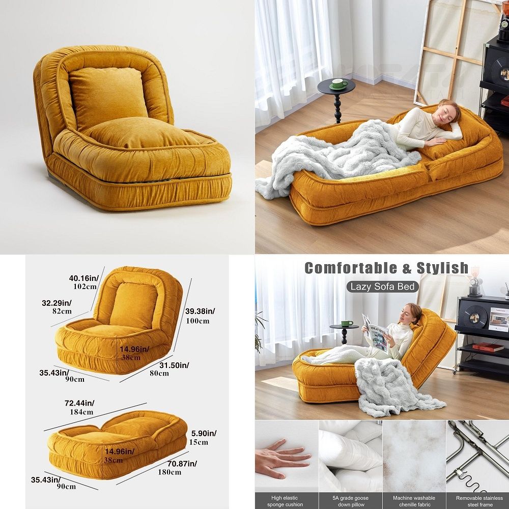 Foldable Lazy Sofa Bed Floor C - Kids' Toy 评论和价格