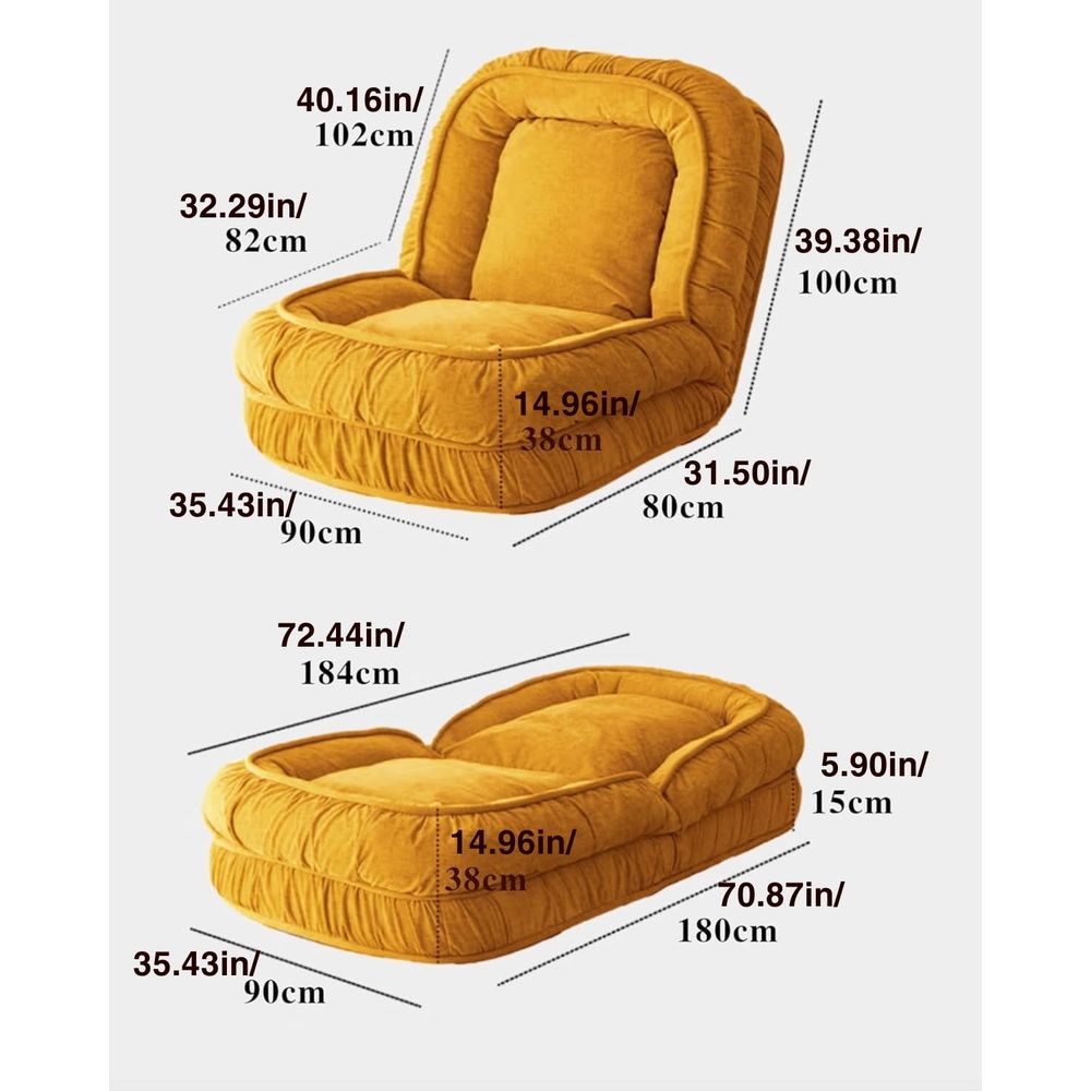 Foldable Lazy Sofa Bed Floor C - Kids' Toy 评论和价格