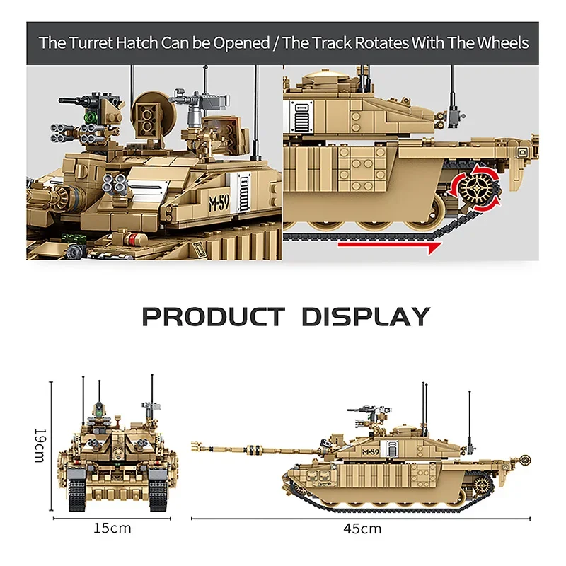 1687Pcs Military Tanks UK Chal - Kids Toys Uk 评论和价格