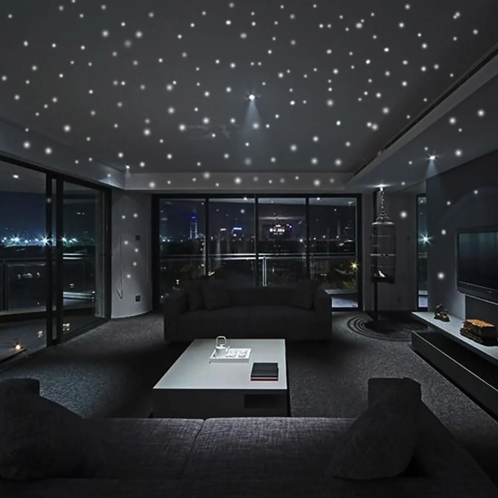 407 Pcs Wall Stickers Wall Dec - Glow In Dark Stars 评论和价格