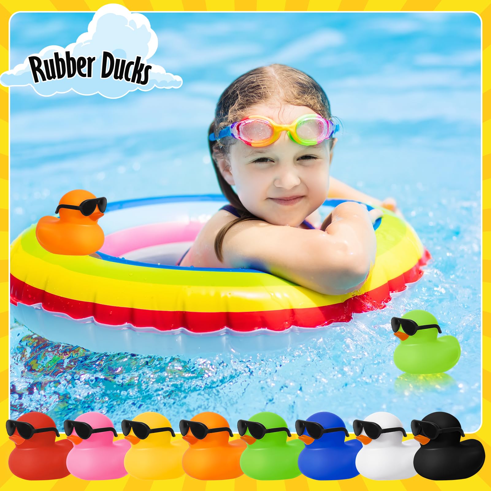 6/12/24/48PC Black  Rubber Duc - Rubber Duck Bath 评论和价格