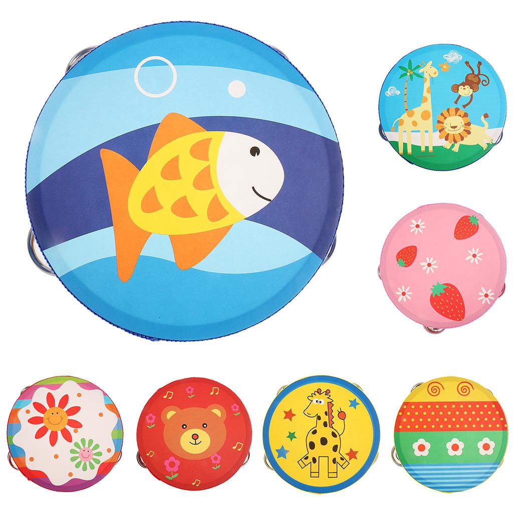 Hand Bell Wooden Tambourine Pe - Kids Toys Learning 评论和价格