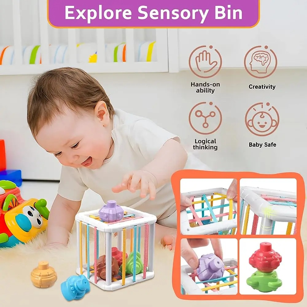 Rainbow Colorful Montessori Sh - Kids Toys Learning 评论和价格