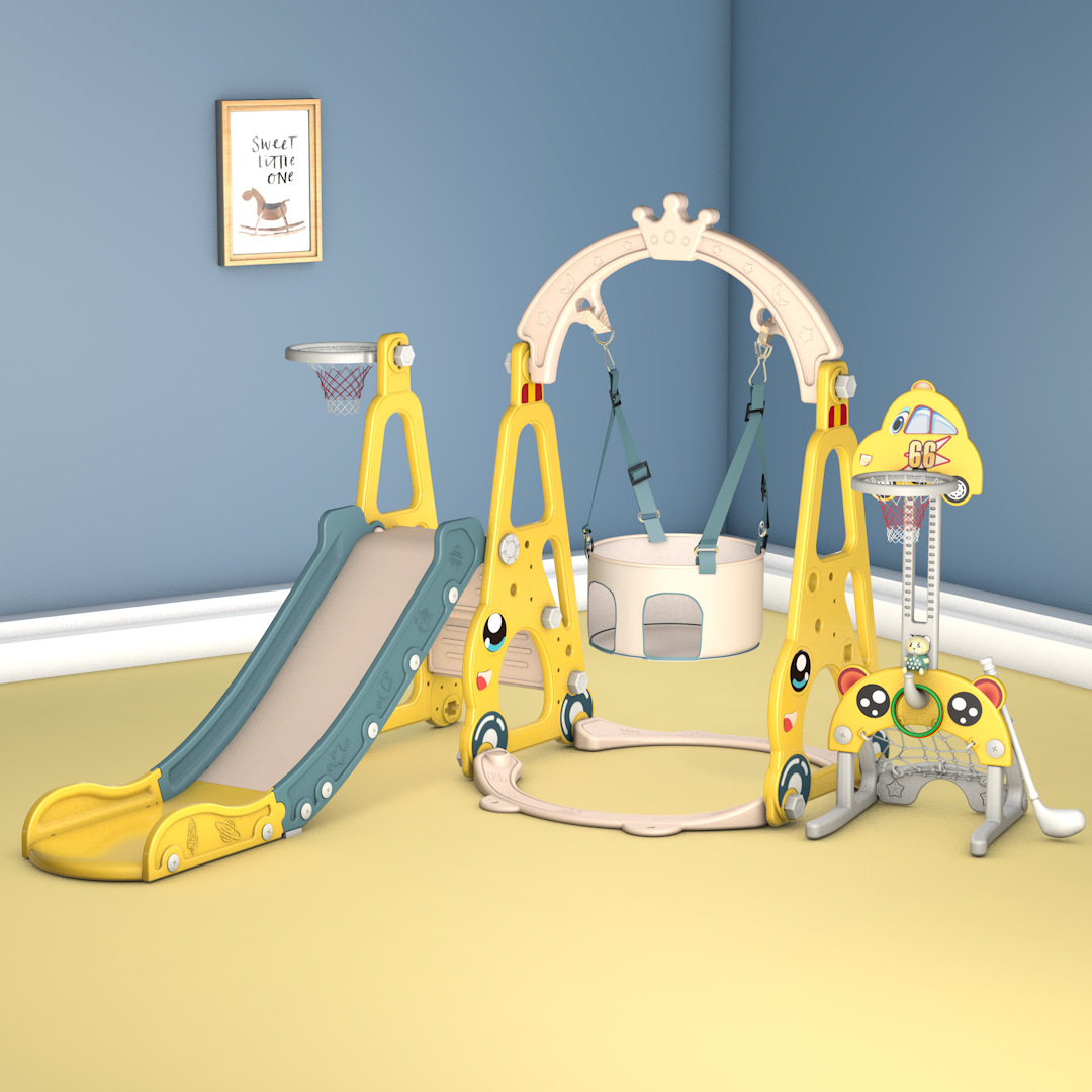 7-in-1 Kids Slide Swing Combin - Kids Toys Entertainer 评论和价格