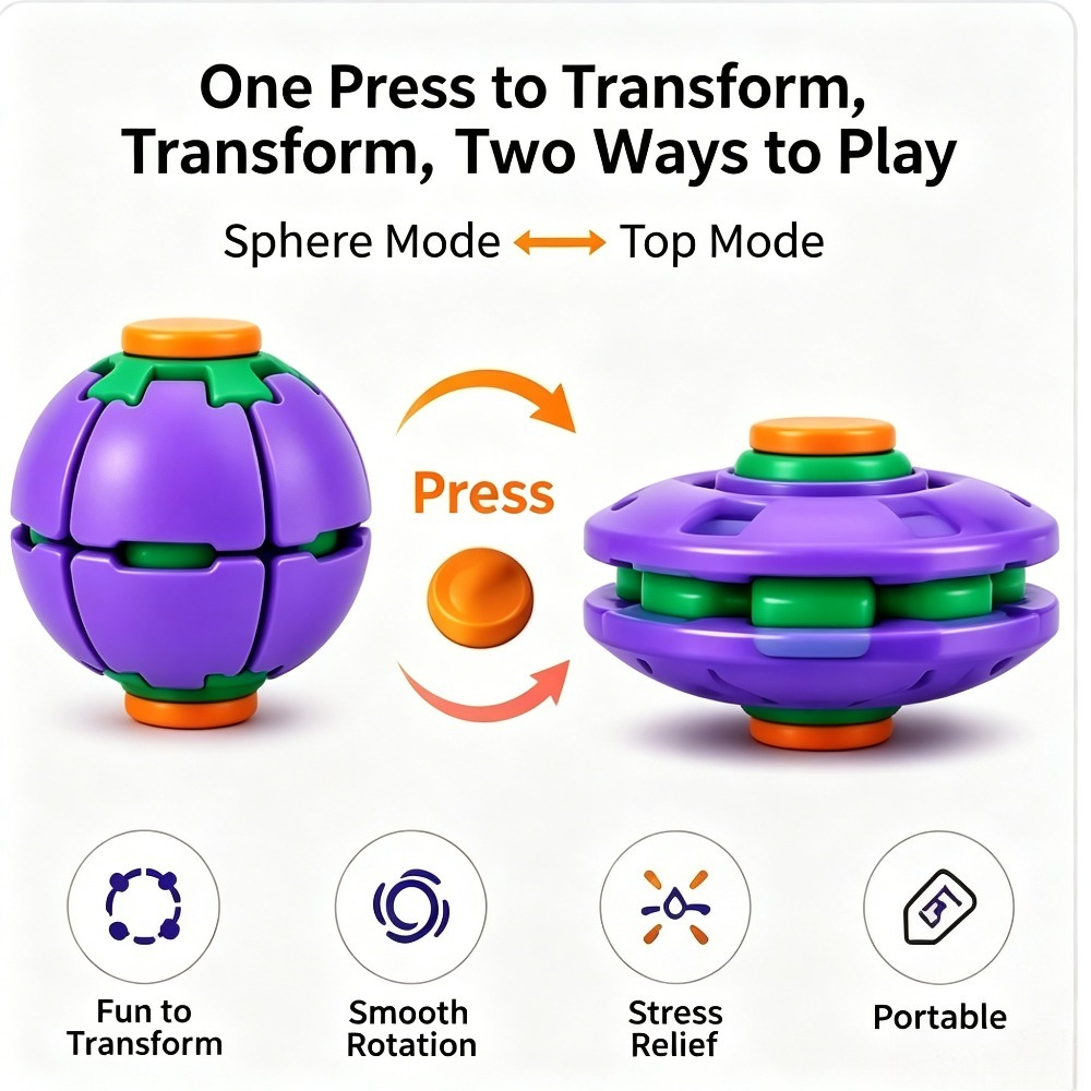 Transforming Fidget Spinner Ba - Kids' Toy 评论和价格