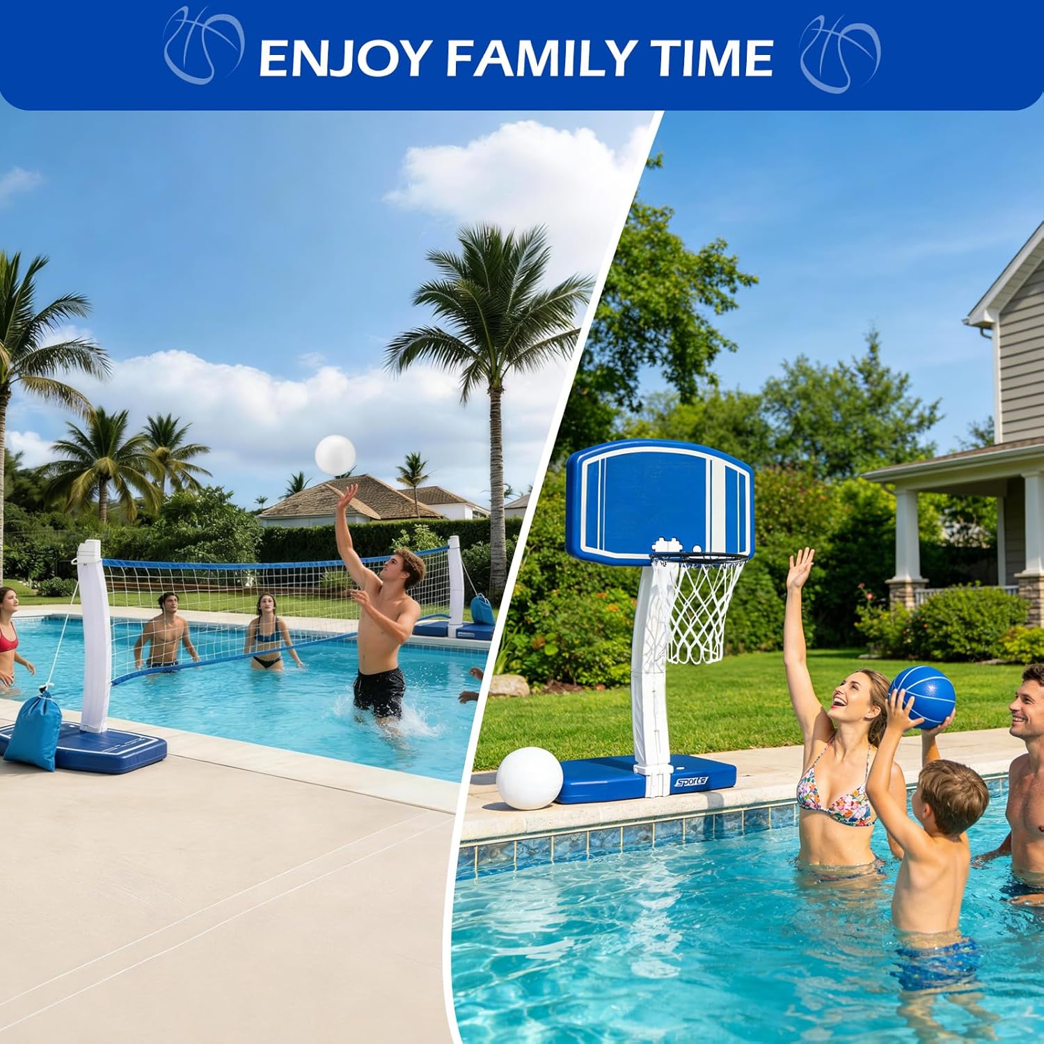 Above Ground Pool Basketball H - Kids' Toy 评论和价格