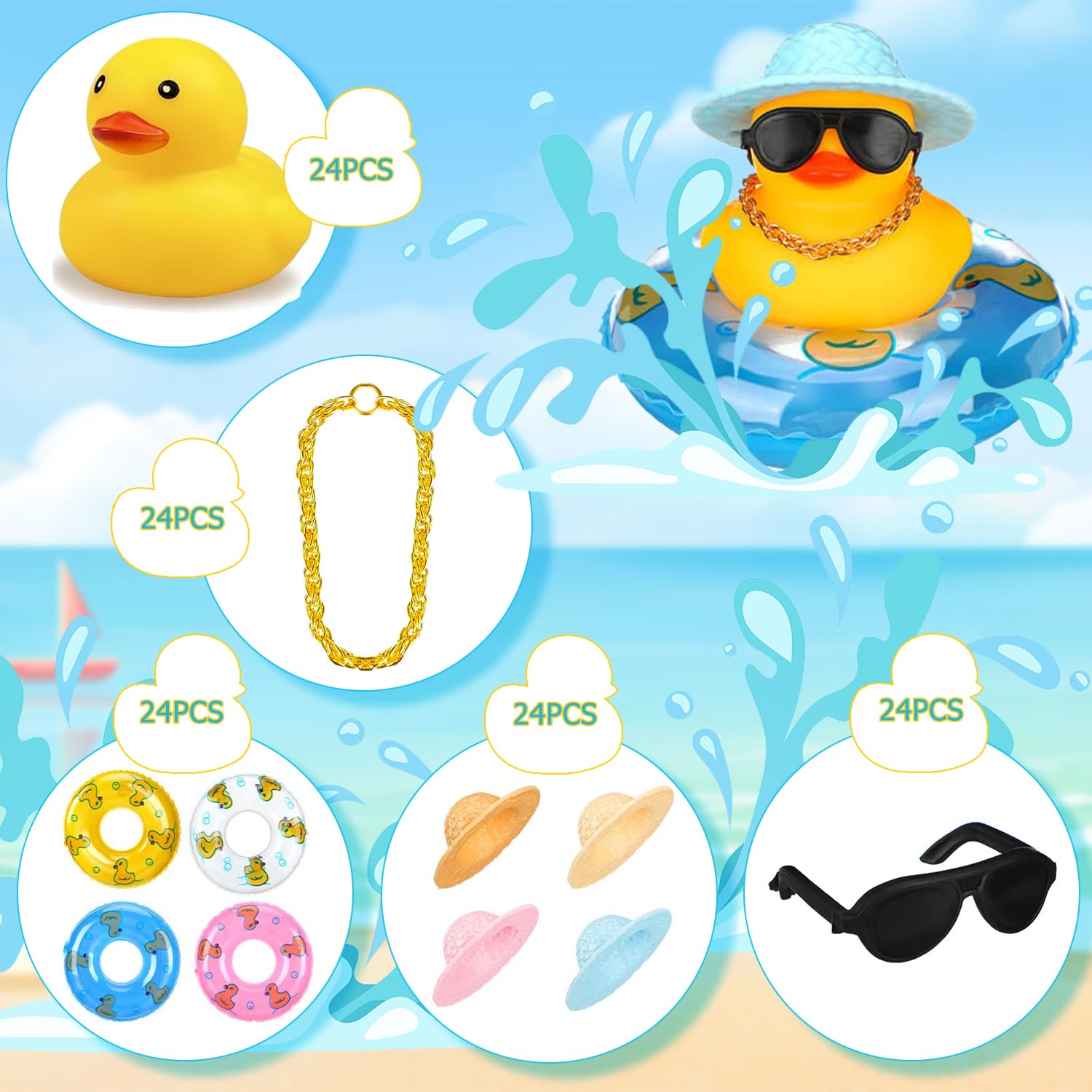 6-36 Set Mini Rubber Ducks in  - Rubber Duck Bath 评论和价格