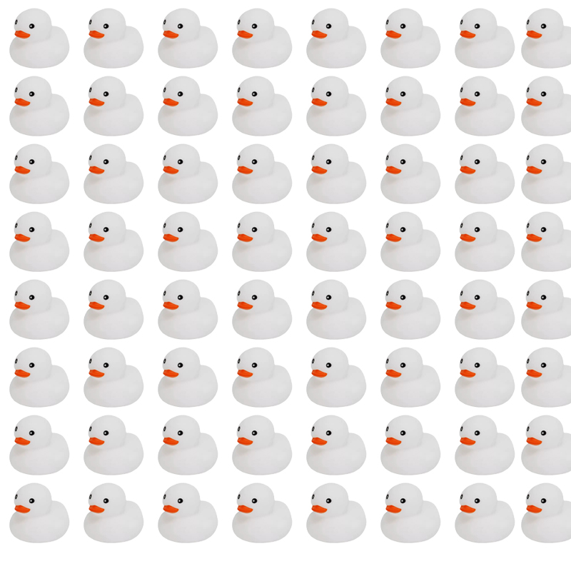 6/12/24 pcs White Rubber Ducks - Rubber Duck Bath 评论和价格