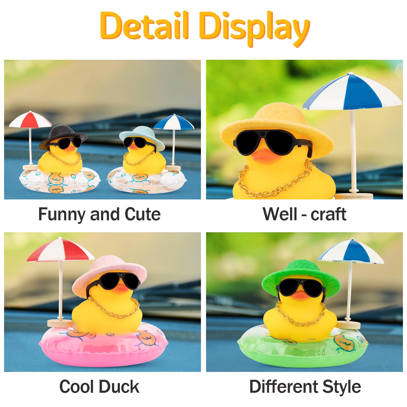 Car Rubber Ducks, Dashboard De - Rubber Duck Bath 评论和价格
