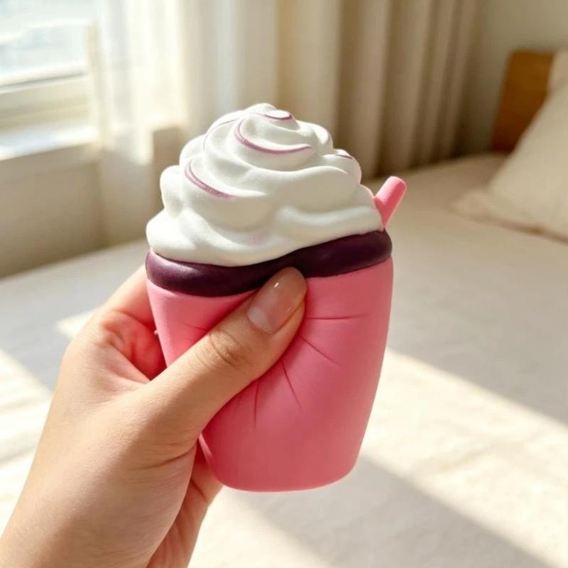 Soft Anti-Stress Milk Tea Cup  - Kids Toys Entertainer 评论和价格