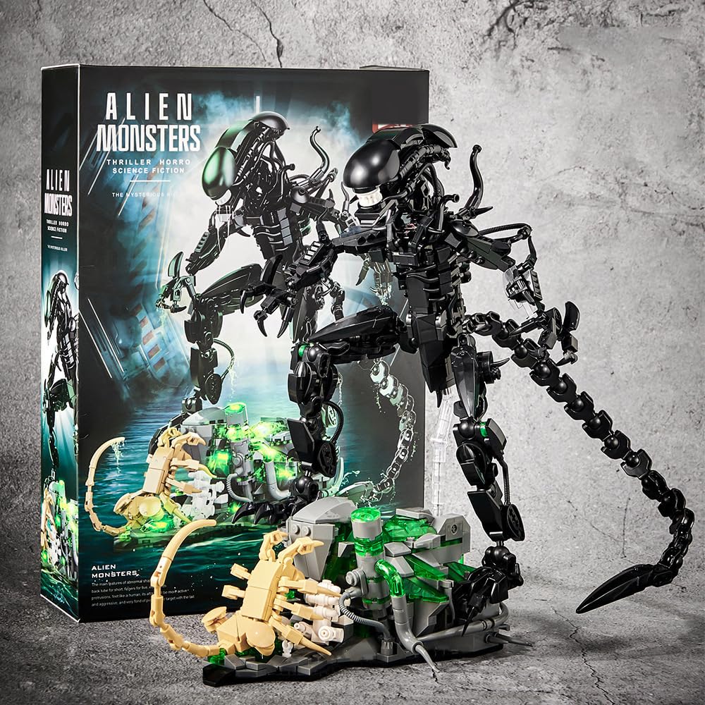 958PCS Alien Monsters Building - Xenomorph Kids Toys 评论和价格