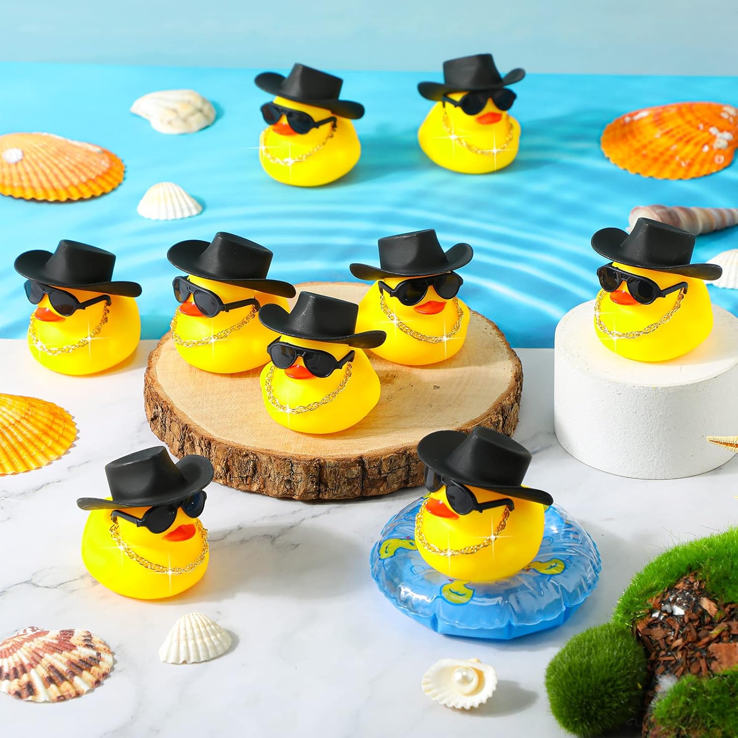 6/12/24 pcs Cowboy Rubber Duck - Rubber Duck Bath 评论和价格