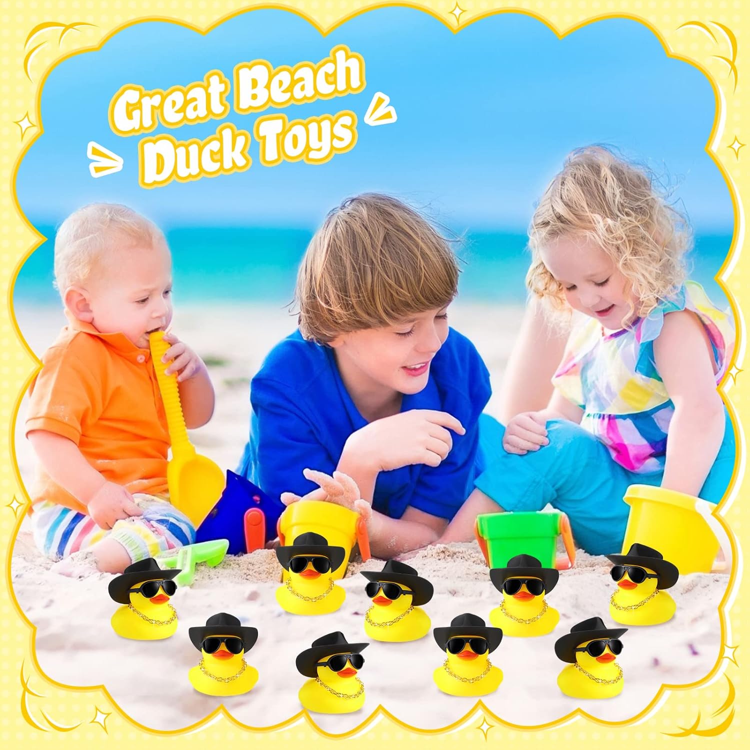 6/12/24 pcs Cowboy Rubber Duck - Rubber Duck Bath 评论和价格
