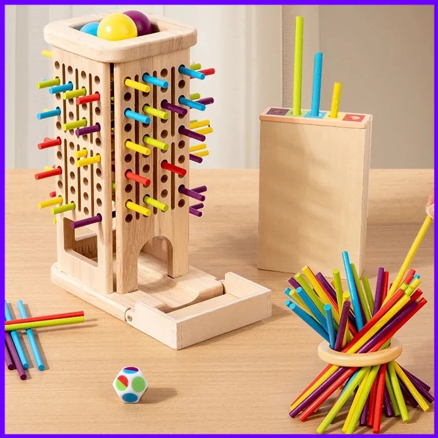 Montessori Wooden Stick Tower  - Kids Toys Entertainer 评论和价格