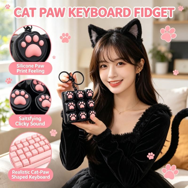 Silicone Cats Paws Keycap Pres - Kids Toys Entertainer 评论和价格
