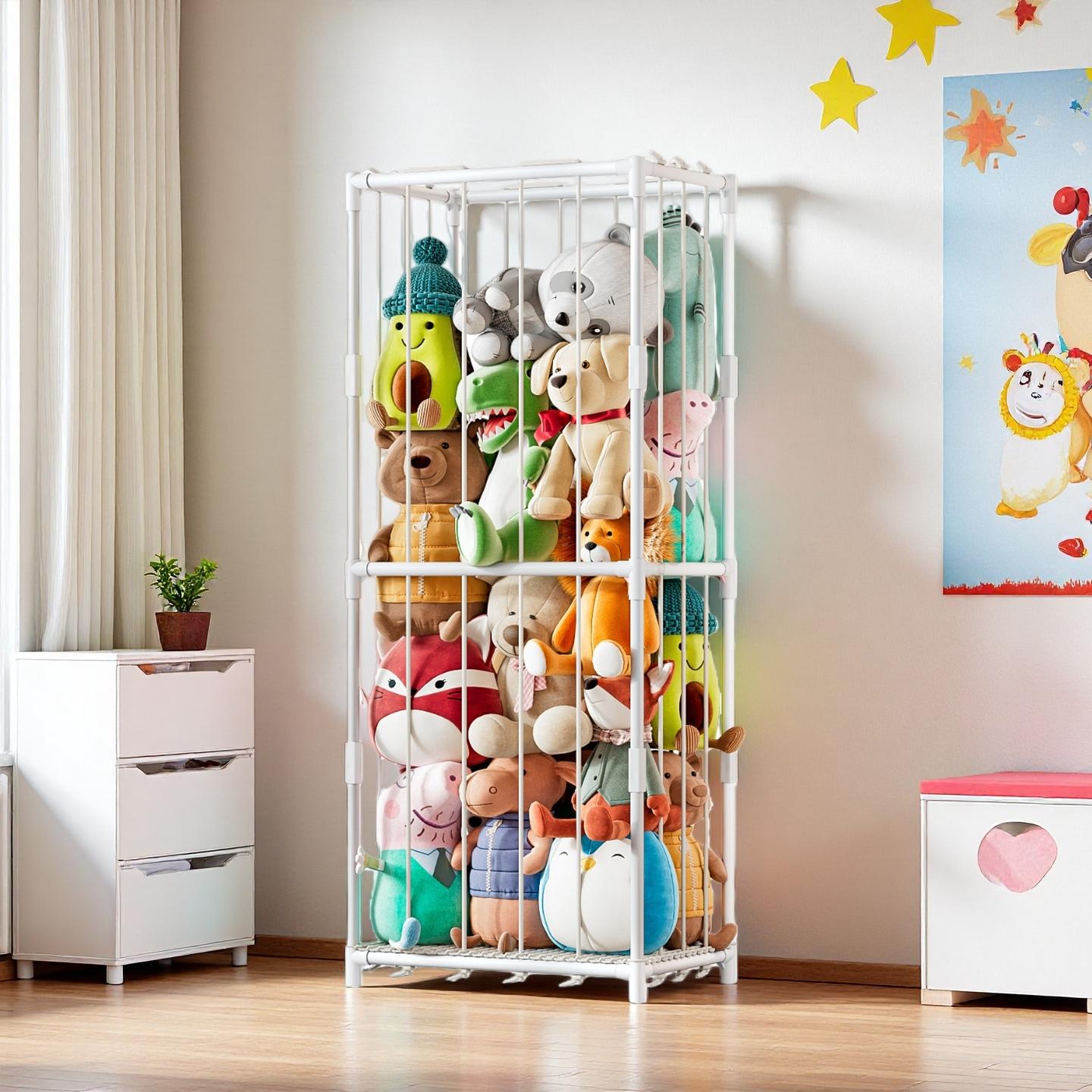 Vertical Stuffed Animal Storag - Kids' Toy 评论和价格