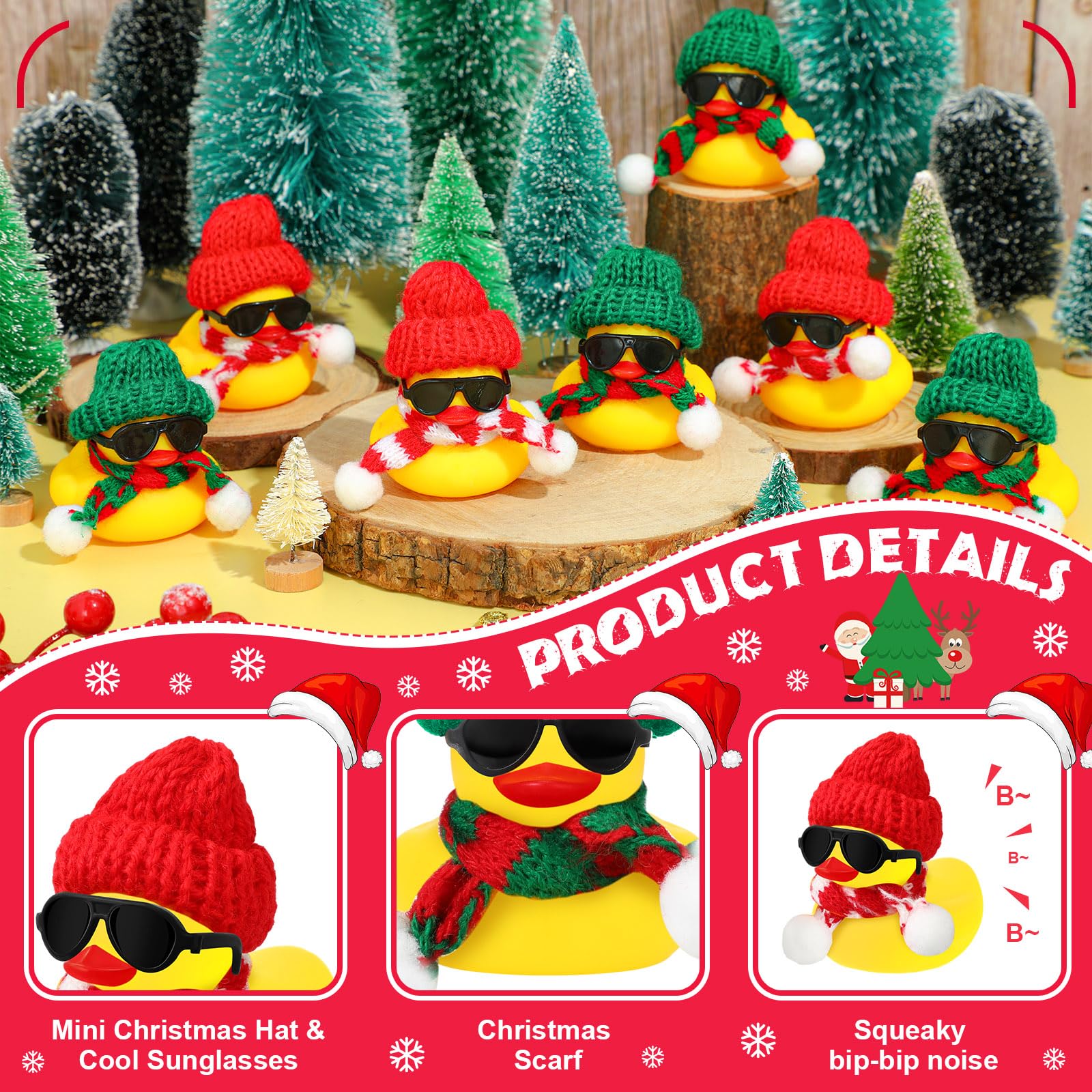 12/24/48 Set Christmas Rubber  - Rubber Duck Bath 评论和价格
