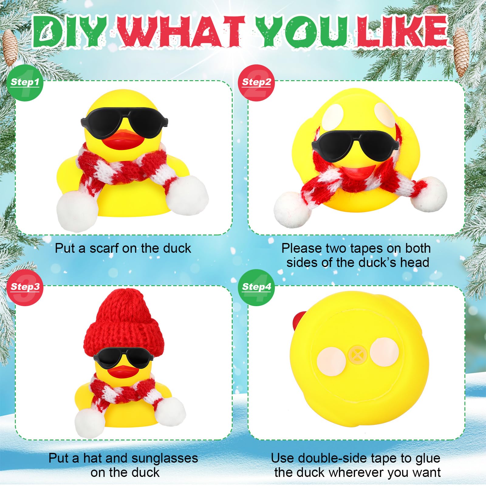 12/24/48 Set Christmas Rubber  - Rubber Duck Bath 评论和价格