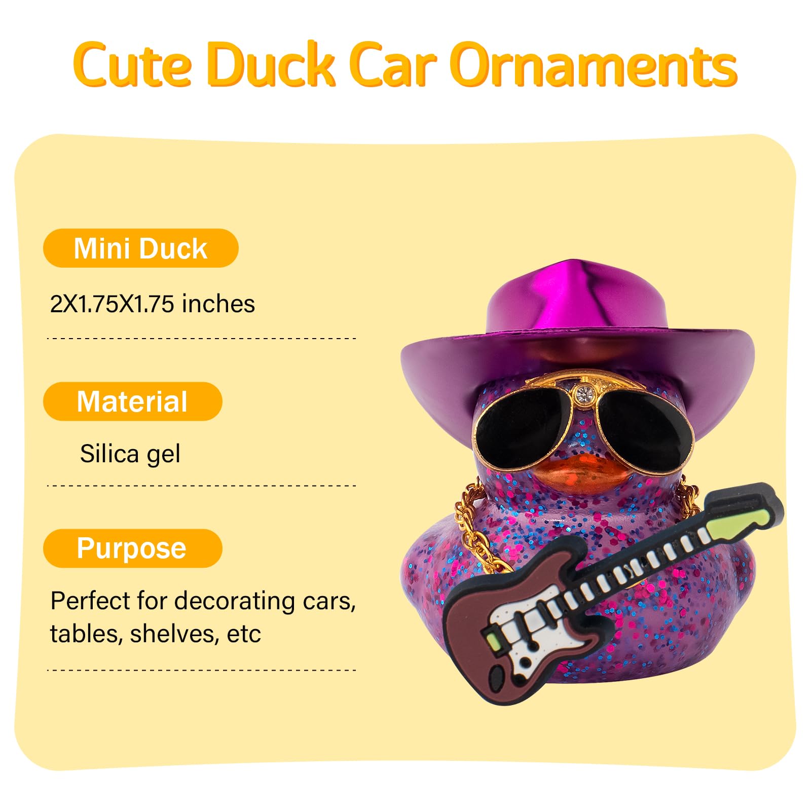 Car Decorations Laser Cowboy H - Rubber Duck Bath 评论和价格
