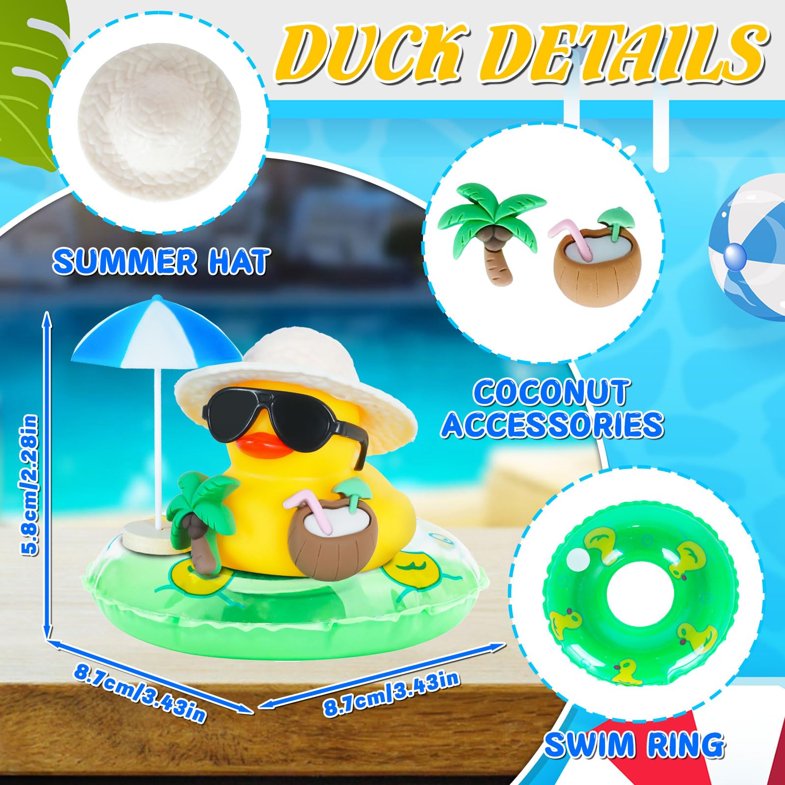Rubber Duck Car Ornaments Sque - Rubber Duck Bath 评论和价格