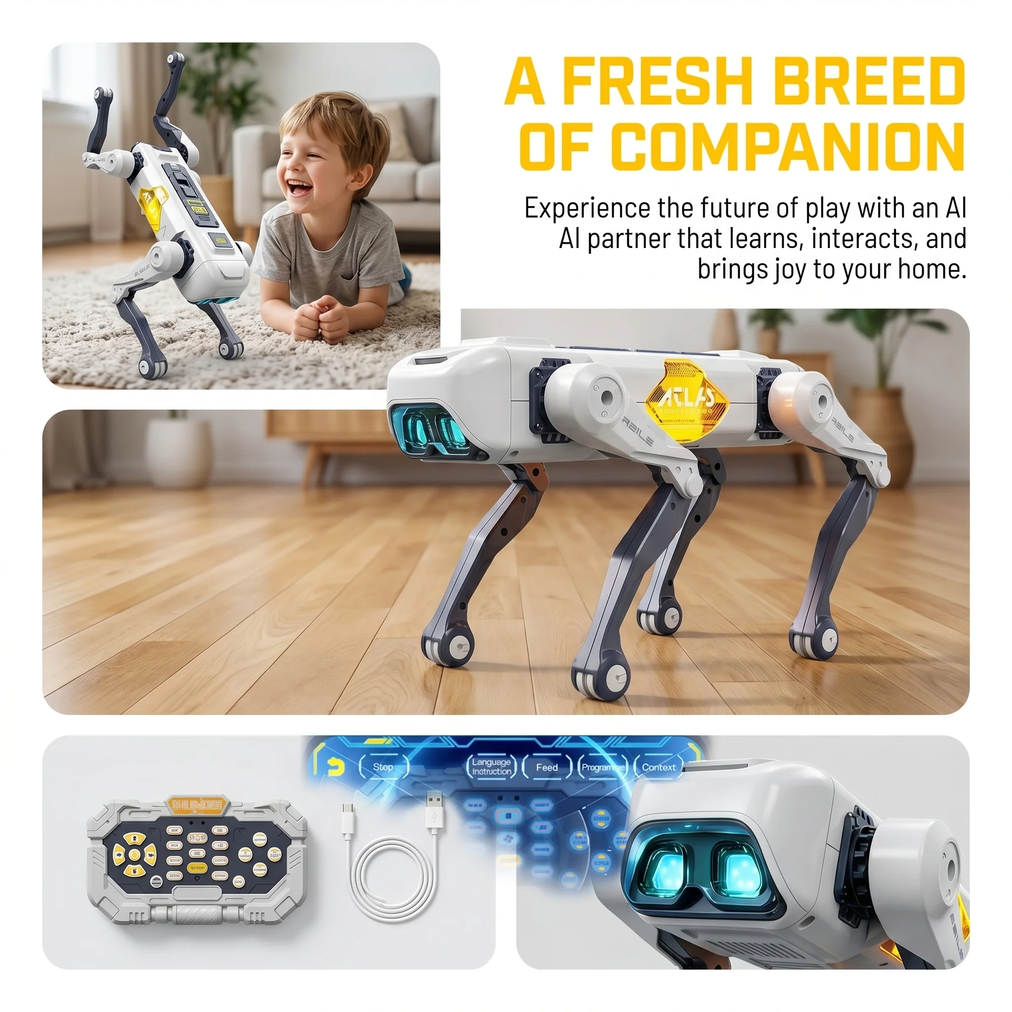 AI Smart Robot Dog, Voice & AP - Kids Toys Usa 评论和价格