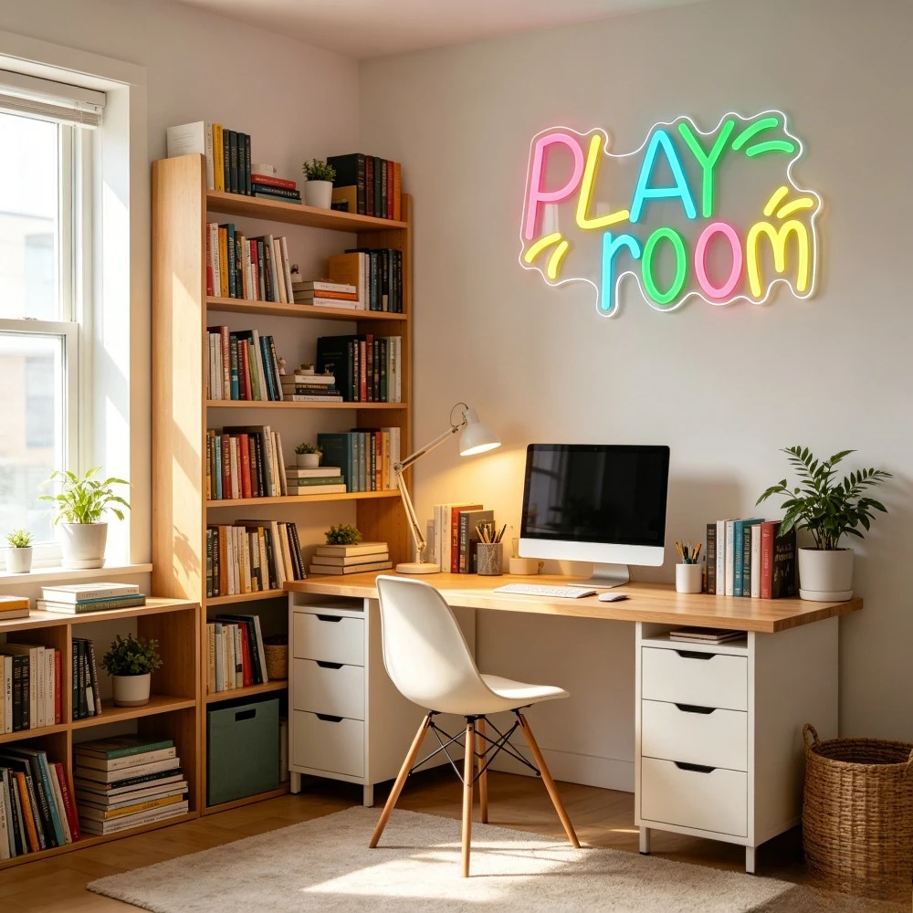 Play Room Neon Sign for Wall D - Kids Play Zone Toys 评论和价格