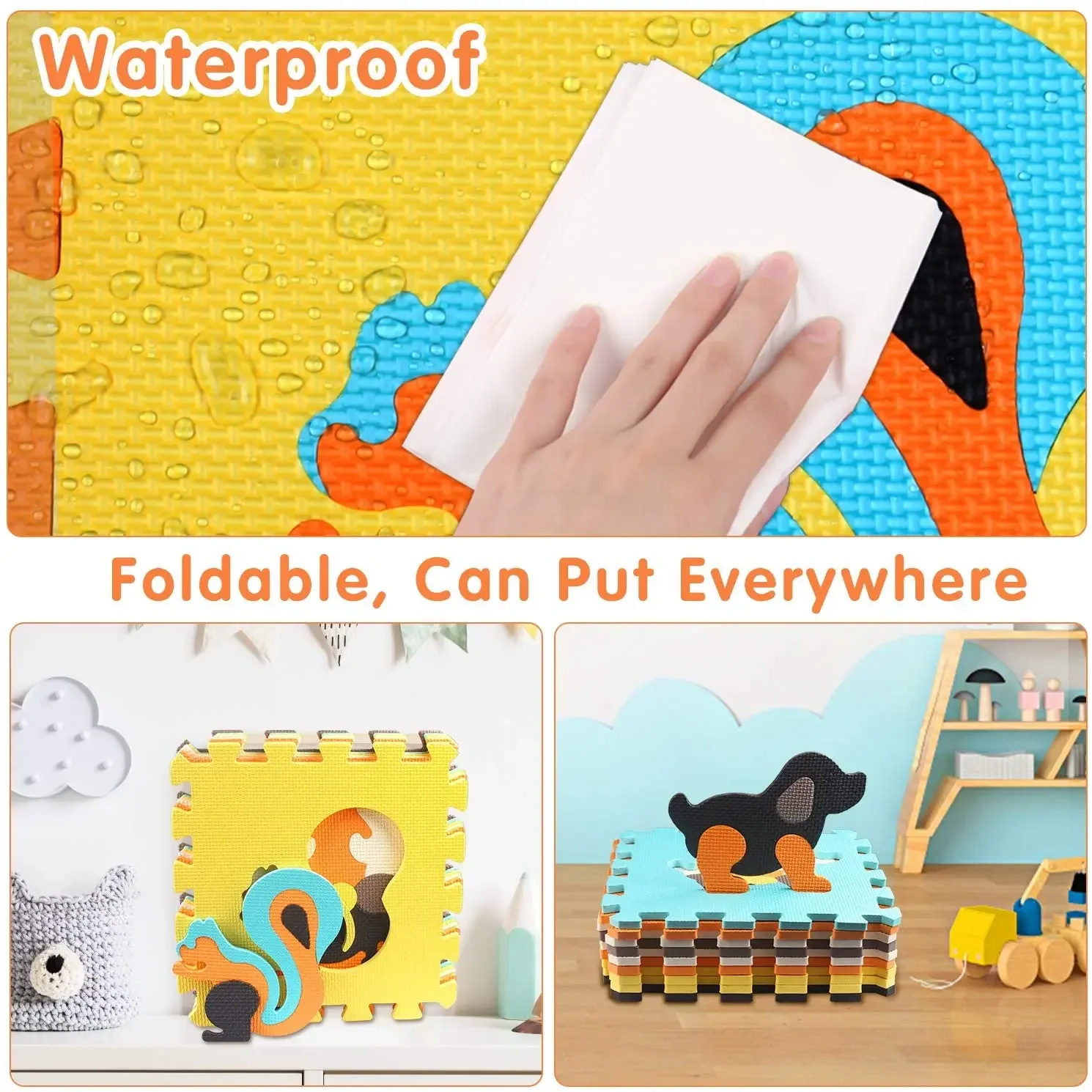 Animal Pattern Baby Play Mat P - Kids Yoga Toys 评论和价格