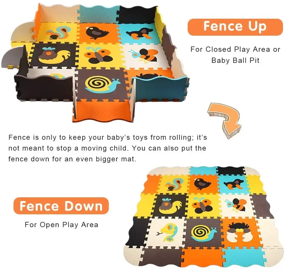 Animal Pattern Baby Play Mat P - Kids Yoga Toys 评论和价格