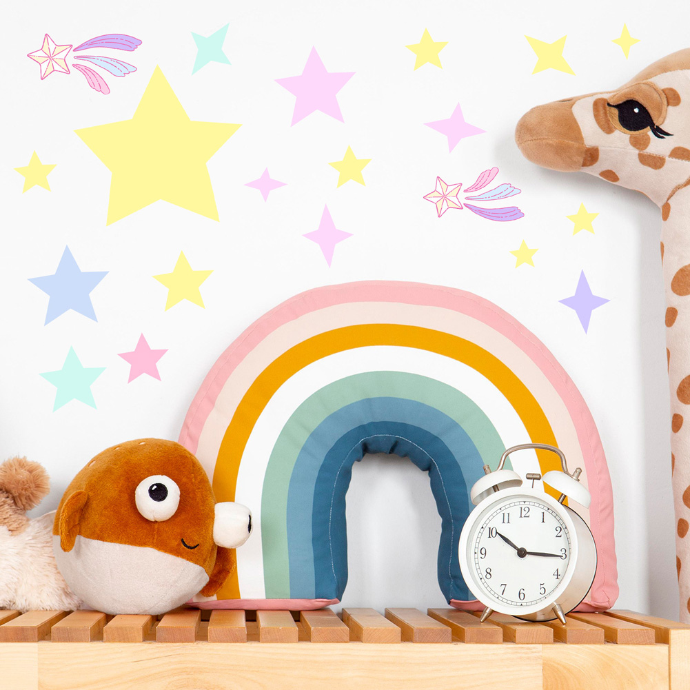 Colorful Stars Luminous Wall S - Glow In Dark Stars 评论和价格