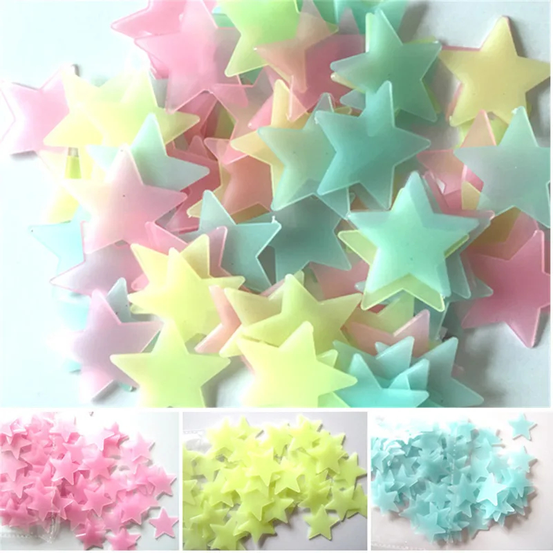 100pcs Fluorescent Glow in the - Glow In Dark Stars 评论和价格