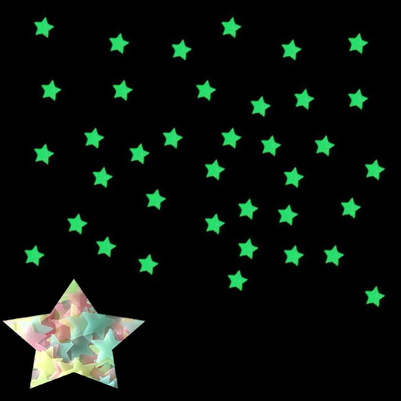 100pcs Fluorescent Glow in the - Glow In Dark Stars 评论和价格