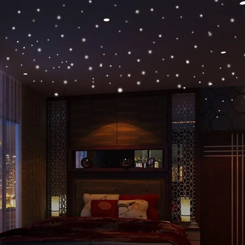 407pcs Luminous Wall Stickers  - Glow In Dark Stars 评论和价格