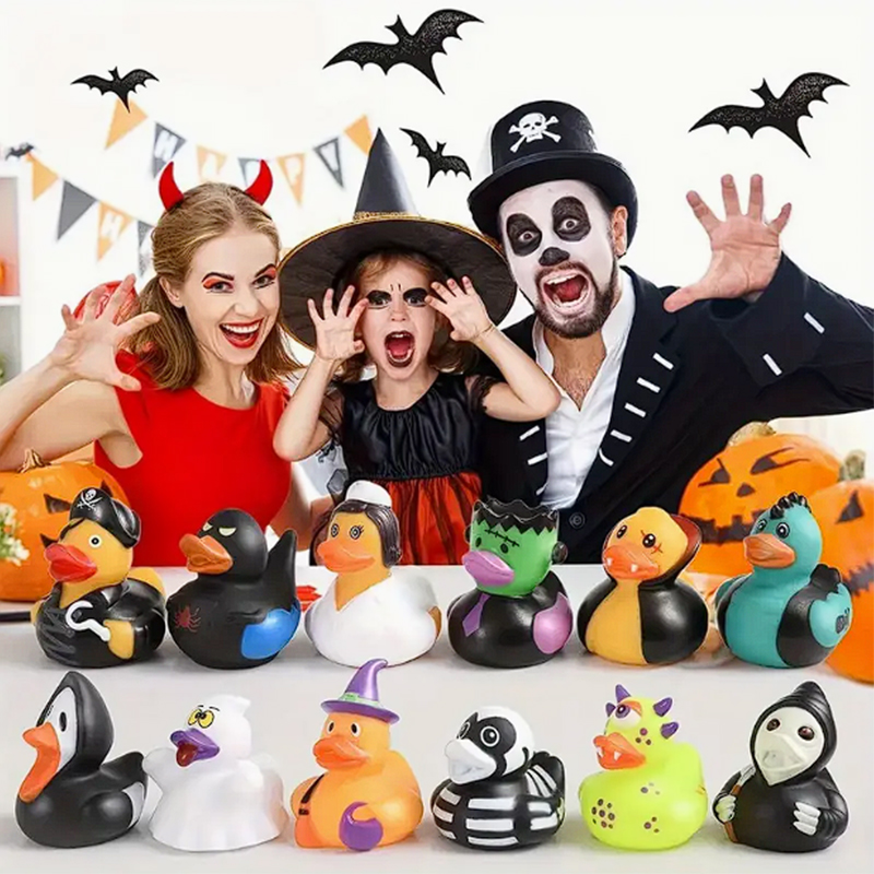 4PCS Halloween Rubber Ducks, 2 - Rubber Duck Bath 评论和价格