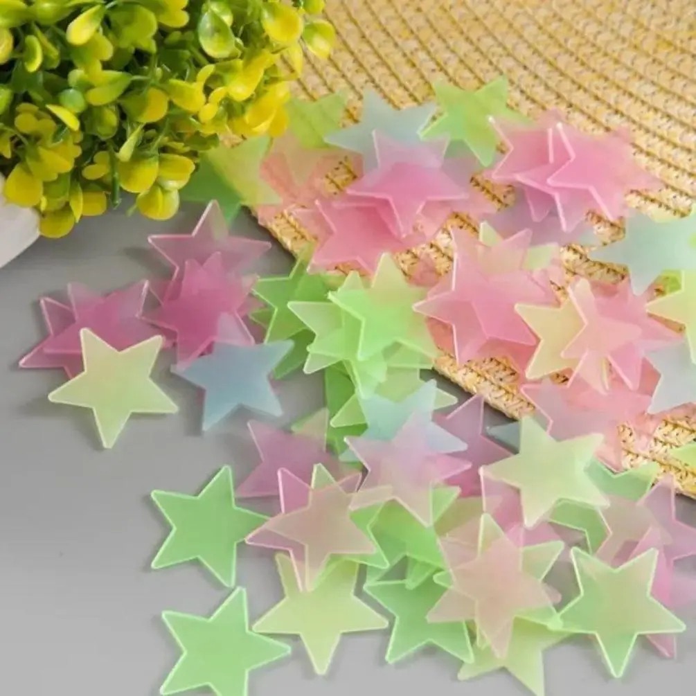 100 Pcs Colorful Glow in The D - Glow In Dark Stars 评论和价格